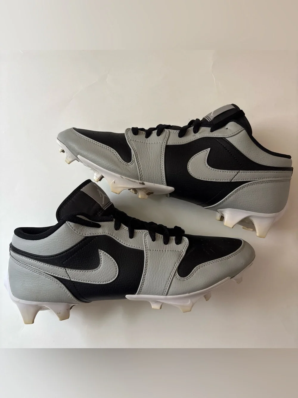 Nike Air Jordan 1 Low TD Football Cleats FJ6245-002 Light Smoke Men’s 13 w/ Box